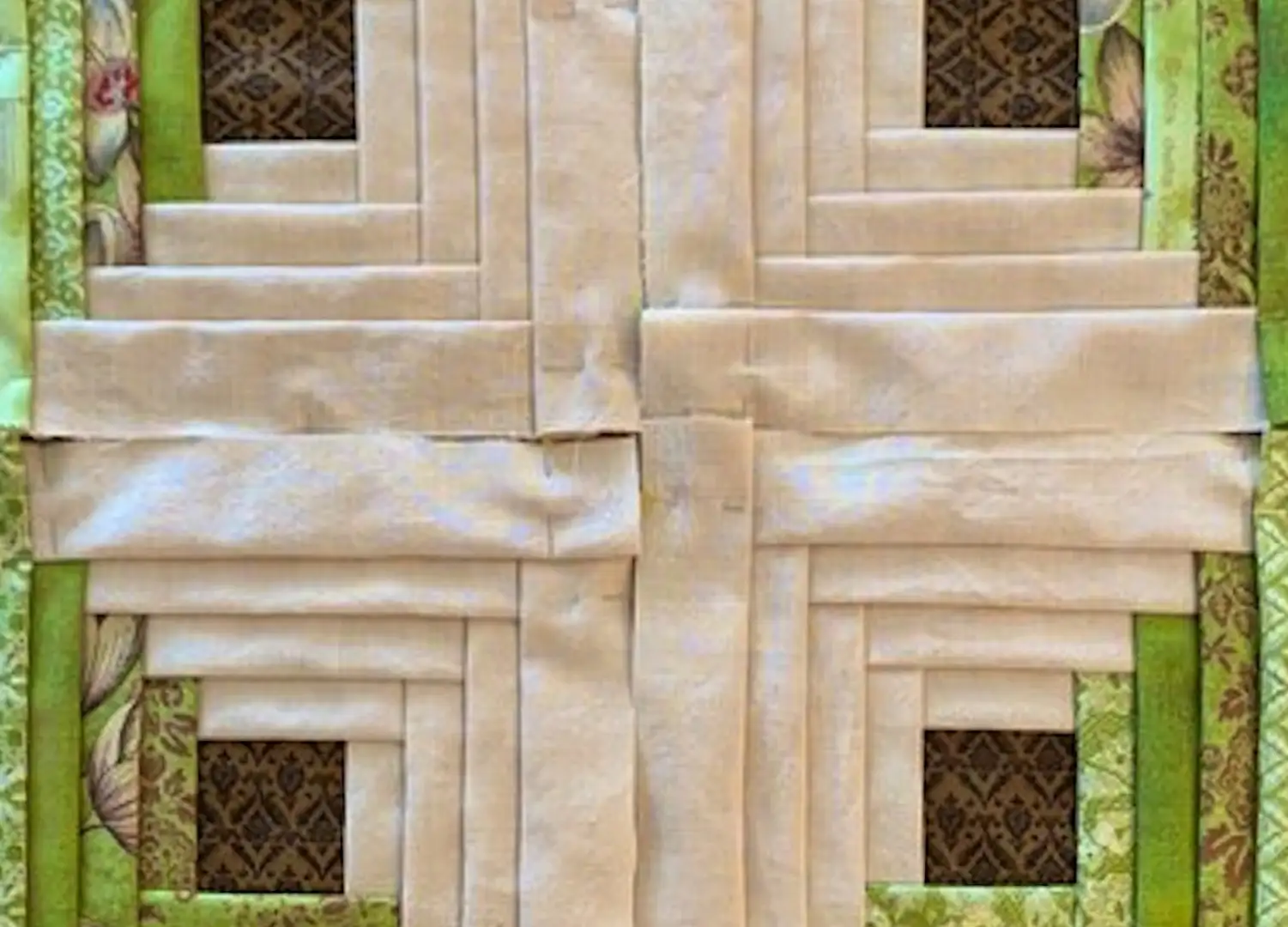 carolyn forster manx log cabin patchwork