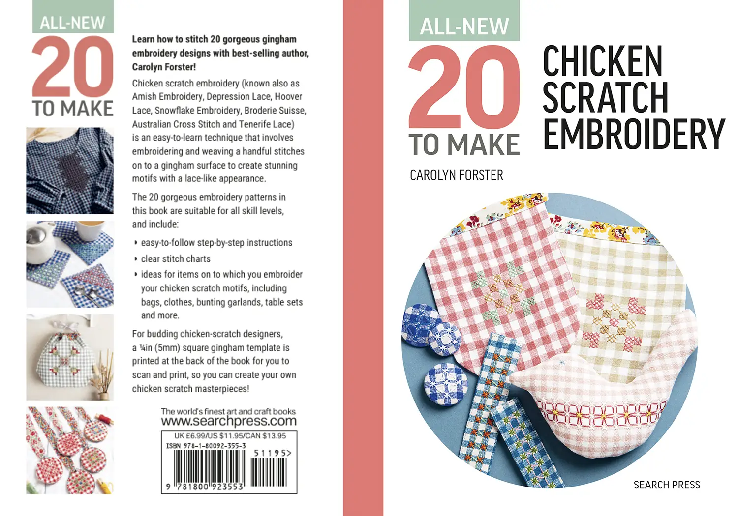 Chicken Scratch Embroidery Front and back covers