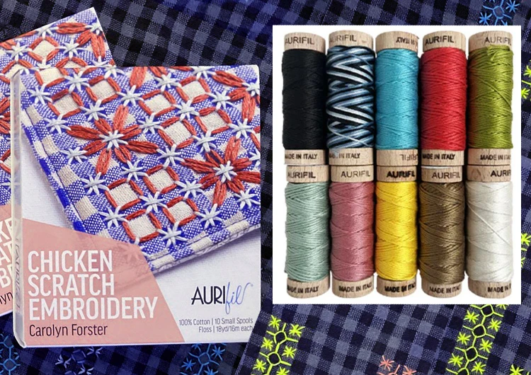 Chicken Scratch Embroidery Threads combo Chicken Scratch Embroidery Threads combo