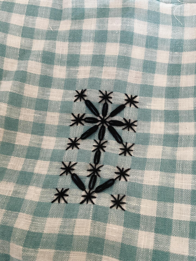 Celebrating the little flowers that are showing their heads in the wet and soggy garden. So much easier at the moment to stay indoors and stitch my own🌷🧵🪡.
#chickenscratchembroidery #ginghamembroidery #carolynforster #searchpress