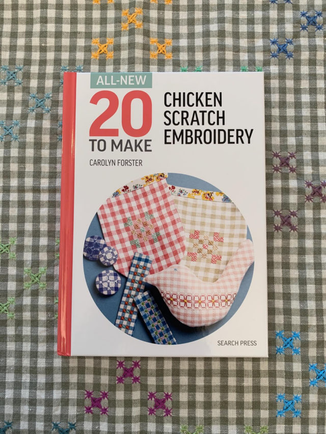 Just to say that my latest book with @searchpress is officially out and about in the world ☺️🧵🪡. 
Thanks for the huge warm welcome it has received! 
If you have your copy and are stitching from it don’t forget to tag #chickenscratchembroidery so we can all see your lovely makes! 
Spreading the joy and sharing the makes is what it’s all about.
And remember that there is extra content over on the @bookmarkedhub just click through to the website! 
#ginghamembroidery#aurifilfloss #searchpress #carolynforster
