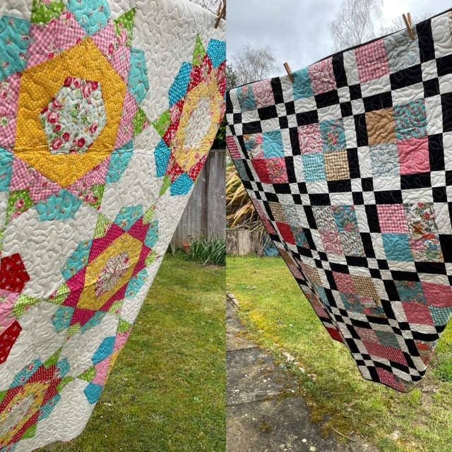 I had great fun on @sewingstreet on Sunday sharing these patterns 😆. Thanks for all the support, and if you missed it you can still see the demos on the catch up on their web page ! All the patterns I have so far shared through the programmes are on the shop pages too! #patchworkquilts #inspiredtosew #inspiredtomake #carolynforster #quiltingonthego