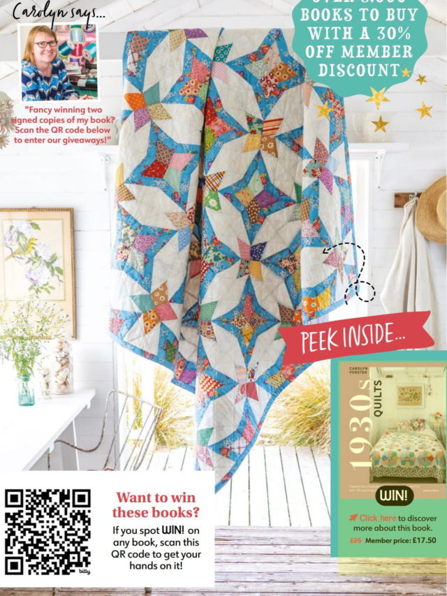 If you’d like a little treat, use code BOOKS14 to get a free trial over on @halfyardsewingclub ! You’ll be able to use all the offers on their book club, including some of my books! You also WIN two of my book too 😃.
And there are lots of free tutorial, so don’t miss out! You know you deserve a treat! 
@searchpress #halfyardsewingclub #carolynforster  #debbieshore #debbieshoresewing #searchpress